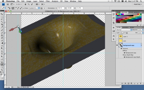 Creation of super massive dark maize hole: Step 3